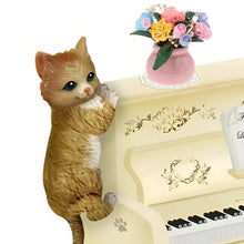 Load image into Gallery viewer, The Bradford Exchange Cats Put a Song in Our Hearts Music Box Handcrafted Kittens Playing 'Fur Elise' Adorable Cat Sculptures Perfect Gift for Cat Lovers 6.5" W x 6" H-inches - RCE Global Solutions