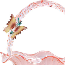 Load image into Gallery viewer, The Bradford Exchange Topaz Treasure Hand-Blown Art Glass Bowl by Lena Liu 7.5-inches - RCE Global Solutions