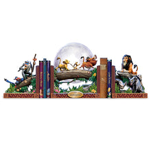 Load image into Gallery viewer, The Bradford Exchange Simba Timon and Pumba Issue #2 from Disney The Lion King 30th Anniversary Illuminated Bookend Collection Sculptural Movie Scenes 6.25-inches - RCE Global Solutions