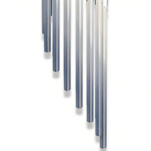 Load image into Gallery viewer, The Bradford Exchange Call of the Wild Wind Chime Handcrafted Sculptural Wolves & LED-Lit Moonlit Waterfall Wind Chimes with Captivating Multi-Sensory Experience and UV-Coated for Outdoor Display by Al Agnew 4.5" W x 18" L-inches - RCE Global Solutions
