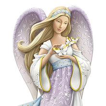 Load image into Gallery viewer, The Hamilton Collection "God Helps You Handle What You Are Given" Angel Figurine by Karen Hahn Adorned with Swarovski Crystals 7-inches - RCE Global Solutions