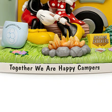 Load image into Gallery viewer, The Hamilton Collection Disney Mickey Mouse And Minnie Mouse Together We Are Happy Campers Sculpture Charming Handcrafted Collectible Inspired by the 1938 Animated Short 'Mickey's Trailer' Expertly Painted Resin Cozy Camping Scene and Adorable Details - RCE Global Solutions