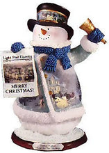 Load image into Gallery viewer, The Bradford Exchange Thomas Kinkade Home for the Holidays Snowman Figurine 7-inches - RCE Global Solutions