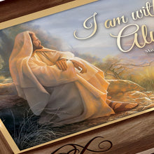 Load image into Gallery viewer, The Bradford Exchange I Am with You Always Wooden Music Box Inspirational Heirloom Keepsake with "Amazing Grace" Melody and Encouraging Scripture from Matthew 28:20 Designed to Infuse Hope and Joy by Greg Olsen 4" W x 6" L-inches - RCE Global Solutions