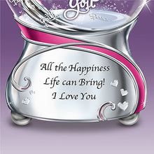 Load image into Gallery viewer, The Bradford Exchange Musical Glitter Globe for Daughter-in-Law with Swarovski Crystal and Poem Card 5.75-inches - RCE Global Solutions