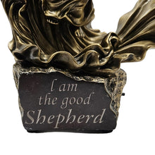 Load image into Gallery viewer, The Bradford Exchange Light Of The World Sculpture Collection Issue #6: 'The Good Shepherd' Handcrafted Cold-Cast Bronze Illuminated with Inspirational Scripture 11-inches - RCE Global Solutions