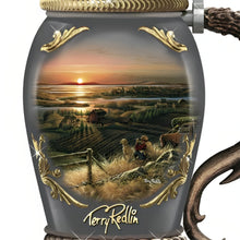 Load image into Gallery viewer, The Bradford Exchange Terry Redlin Simple Pleasures Stein Handcrafted Heirloom Porcelain Collectible Celebrating Terry Redlin's Beloved Images Vivid Color and Detail Bronzed Mallard Sculpture Bas-Relief Copper Gold and Bronze Metallic Accents 11.5-inches - RCE Global Solutions
