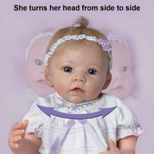 Load image into Gallery viewer, The Ashton-Drake Galleries Chloe's Look of Love Touch-Activated Lifelike Baby Doll RealTouch Vinyl with Baby Powder Scent Hand-Painted Features and Wispy Baby Hair Poseable from Sweet Touches Collection Issue #3 by Linda Murray 21-inches - RCE Global Solutions