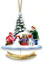 Load image into Gallery viewer, The Bradford Exchange Merriest of Holiday Moments Ornament Collection Issue #1 Set of 5 Unique Ornaments in Custom-Designed Musical Storage Box Handcrafted Christmas Decoration by Thomas Kinkade 4-inches - RCE Global Solutions