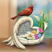 Load image into Gallery viewer, The Hamilton Collection On Angels Wings Figurine Issue #1 Even Though We Are Apart Your Spirit Is In My Heart Cardinal Figurine with Heart-Shaped Angel Wings Handcrafted Bereavement Keepsake by Blake Jensen 5-inches - RCE Global Solutions
