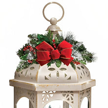 Load image into Gallery viewer, The Bradford Exchange Thomas Kinkade Winter Wonderful Christmas Decor Lantern With Revolving Snowflake Sparkle Light 6 Sided Glass Panel Viewing with Fully Dimensional Holiday Village 17"-Inches - RCE Global Solutions
