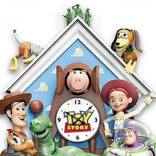 Load image into Gallery viewer, The Bradford Exchange Disney Pixar Toy Story Musical Wall Sculptural Cuckoo Clock With Handmade Painted Woody Buzz Jessie Rex Slinky Dog Hamm Figurines Plays Music On The Hour 19"-Inches - RCE Global Solutions