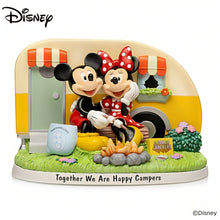Load image into Gallery viewer, The Hamilton Collection Disney Mickey Mouse And Minnie Mouse Together We Are Happy Campers Sculpture Charming Handcrafted Collectible Inspired by the 1938 Animated Short 'Mickey's Trailer' Expertly Painted Resin Cozy Camping Scene and Adorable Details - RCE Global Solutions