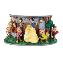 Load image into Gallery viewer, The Bradford Exchange Disney Classics Clock Tower Sculpture Collection Issue #4: Snow White and the Seven Dwarf Hand-Painted 360 Degree Stacked Sculpture Collectible Decor Tower Measures 14-inches