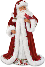 Load image into Gallery viewer, The Ashton-Drake Galleries Karen Vander Logt Winter Blessings Musical Santa Doll Handcrafted Hand Painted Holds Glittery Cardinal 23-inches - RCE Global Solutions
