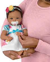 Load image into Gallery viewer, The Ashton - Drake Galleries Gabrielle Lifelike Realistic African American Black Baby Girl Doll Weighted Fully Poseable with Soft TrueTouch® Authentic Silicone Skin by Master Doll Artist Cheryl Hill 16"-Inches - RCE Global Solutions