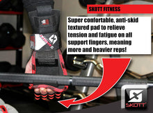 Load image into Gallery viewer, Skott Evo 2 Series Pro Metal Weight Lifting Hooks Best Heavy Duty Power Lifting Grip Assistance Set of 2 Unisex One Size