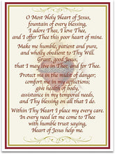 Load image into Gallery viewer, The Bradford Exchange Sacred Heart of Jesus Plate Officially Licensed by Vatican Observatory Hand-Crafted Heirloom Porcelain 22K Gold Accents Glittering Garnet Rhinestones Free Prayer Card 11-inches - RCE Global Solutions