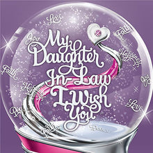 Load image into Gallery viewer, The Bradford Exchange Musical Glitter Globe for Daughter-in-Law with Swarovski Crystal and Poem Card 5.75-inches - RCE Global Solutions