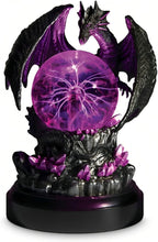 Load image into Gallery viewer, The Bradford Exchange Eternal Guardian Protectors of the Realm Intricately Detailed Dragon Sculpture Issue #1 Features Light Up Plasma Ball Globe Responds to Touch and Sparkling Faux Crystals 7-Inches - RCE Global Solutions
