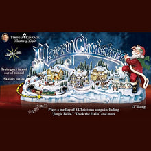 Load image into Gallery viewer, The Bradford Exchange Santa's Inspiration: Musical Illuminated Miniature Village Figurine Christmas Decoration by Thomas Kinkade 17-Inches - RCE Global Solutions