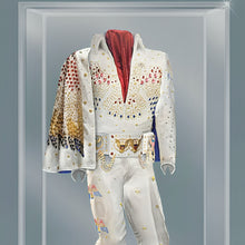 Load image into Gallery viewer, The Bradford Exchange Elvis Presley Illuminated Jumpsuit Sculpture Issue #1: 'Aloha' Handcrafted Tribute with Faux Jewels Fabric Accents & LED Lighting Officially Licensed Limited-Edition 6-inches - RCE Global Solutions