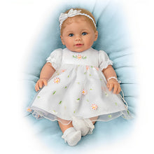 Load image into Gallery viewer, The Ashton-Drake Galleries Grandma's Pearls Of Wisdom Baby Girl Doll So Truly Real® Vinyl with Faux Pearl Bracelet with Heart-shape Charm Poseable with Weighted Body by Ping Lau 19-inches - RCE Global Solutions