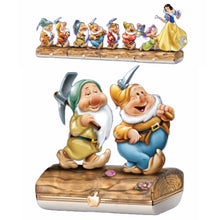 Load image into Gallery viewer, The Bradford Exchange Disney Snow White and the Seven Dwarfs Sleepy and Happy Limoges-Style Box Issue #3 Handcrafted Painted Heirloom Porcelain with 22K Gold Clasps 3"-Inches - RCE Global Solutions