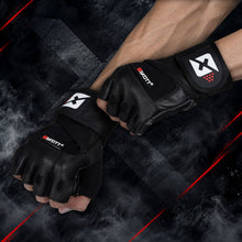 Load image into Gallery viewer, Skott Python Weight Lifting Gloves for Men and Women, Genuine Leather, Padded Palm and Fingers, Wrist Wrap Support (Unisex)