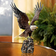 Load image into Gallery viewer, The Bradford Exchange Canyon Guardian Eagle Sculpture Handcrafted Tribute to Wildlife Guardians Winged Protectors Sculpture Collection Issue #1 by Ted Blaylock 13-inches - RCE Global Solutions