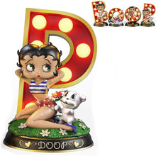 Load image into Gallery viewer, The Bradford Exchange Betty Boop Timeless Beauty Sculpture Collection Issue #4 Bombshell Perfection Starlet Illuminated Marquee Letter Hand-Painted Collectible 5 1/4-inches