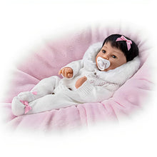 Load image into Gallery viewer, The Ashton-Drake Galleries Yuki, The Brightest Star Baby Doll So Truly Real® with Faux Fur-lined Hood RealTouch® Vinyl Skin Hand-rooted Hair, Poseable, Weighted Cloth Body by Ping Lau 19-inches - RCE Global Solutions