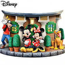 Load image into Gallery viewer, The Bradford Exchange Disney Classics Clock Tower Sculpture Collection Issue #1: Mickey & Friends Hand-Painted 360 Degree Stacked Sculpture Featuring Mickey Mouse Minnie Goofy and Pluto Collectible Decor Tower Measures 14-inches