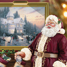 Load image into Gallery viewer, The Bradford Exchange Thomas Kinkade Illuminated Santa Claus Tabletop Figurine: Light Up The Holidays 8.5-inches - RCE Global Solutions