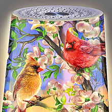 Load image into Gallery viewer, The Bradford Exchange Springtime Songbirds Sleep Sound Machine Multi-Color Nightlight & Sound Therapy with 24 Soothing Sounds Timer and Gentle Glow by Dona Gelsinger 6" H x 5" D - RCE Global Solutions