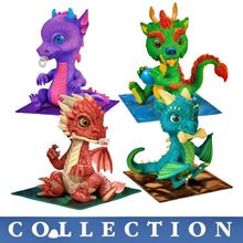 Load image into Gallery viewer, The Ashton-Drake Galleries Mystical Dragonlings Dragon Baby Doll Collection Issue #4: Beval Handcrafted Dragon with Articulated Body Realistic Details and Unique Accessory 8-inches - RCE Global Solutions