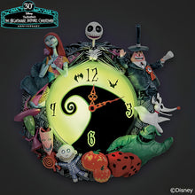 Load image into Gallery viewer, The Bradford Exchange Disney Tim Burton's The Nightmare Before Christmas Wall Clock Handcrafted Timepiece with Eight Lovable Characters - A Must-Have for Halloween & Disney Collectors 11-Inches - RCE Global Solutions