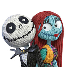 Load image into Gallery viewer, The Bradford Exchange Disney Tim Burton’s The Nightmare Before Christmas Knitmares Sculpture Collection "Jack Skellington & Sally" Knit-Look Figurine 5.5-inches