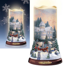 Load image into Gallery viewer, Thomas Kinkade Flurries of Light Candles with Snowflake Projectors - Peace #2 - RCE Global Solutions