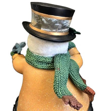 Load image into Gallery viewer, The Bradford Exchange “Holiday Cheer” Winter Wonderland Snowman Heirloom Classics Snowman Collection Issue #9 Christmas Decoration Figurine by Thomas Kinkade 7-Inches