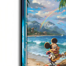 Load image into Gallery viewer, The Bradford Exchange Disney Mickey/Minnie Sweetheart The Perfect Pair Stained-Glass Suncatcher Collection Issue #3 by Thomas Kinkade 6"x7.5" - RCE Global Solutions