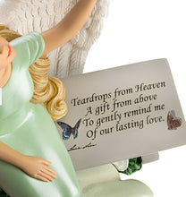 Load image into Gallery viewer, The Bradford Exchange "Teardrops From Heaven" Angel Sculpture With Prismatic Suncatcher Exquisite Handcrafted Details & Comforting Bench Inscribed with Poetic Sentiment - A Limited Edition Tribute to Cherished Memories By Lena Liu 10-Inches - RCE Global Solutions