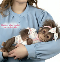 Load image into Gallery viewer, The Ashton-Drake Galleries "Keiko" Interactive Monkey Collectible Doll: So Truly Real® Lifelike Sounds and Expressions with RealTouch® Vinyl Poseable Doll 14-Inches - RCE Global Solutions