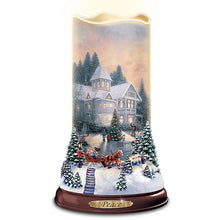 Load image into Gallery viewer, Thomas Kinkade Flurries of Light Candles with Snowflake Projectors - Peace #2 - RCE Global Solutions