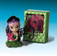 Load image into Gallery viewer, The Ashton - Drake Galleries Amethyst Dragonling Darlings Matchbox Fairy Figurine Sculpted & Hand-crafted in Artisan Resin from the Dragonling Darlings Collection by Jasmine Becket-Griffith 3-inches - RCE Global Solutions