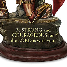 Load image into Gallery viewer, The Bradford Exchange Strong and Courageous Lion of Judah Defenders Of The Lord Religious knight Cold-Cast Bronze Sculpture Collection 6" W x 10.5" H - RCE Global Solutions