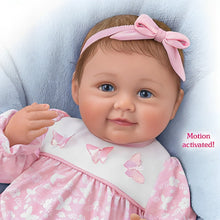 Load image into Gallery viewer, The Ashton-Drake Galleries Hold Me Hailey So Truly Real® Interactive Lifelike Baby Girl Doll Makes 5 Sweet Sounds Weighted Fully Poseable with Soft RealTouch® Vinyl Skin by Artist Ping Lau 18-Inches - RCE Global Solutions