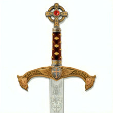 Load image into Gallery viewer, The Bradford Exchange Archangels of the Lord Sword Wall Decor Collection Religious Set of Intricately Crafted Stainless Steel Swords with Heroic Archangel Artwork by Howard David Johnson 12" W x 42" L - RCE Global Solutions