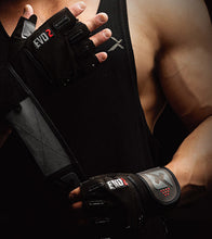 Load image into Gallery viewer, Skott Nemesis Evo2 Weightlifting Gloves with Integrated Wrist Wrap Support-Double Stitching for Extra Durability-Get Ripped with The Best Body Building Fitness and Exercise Accessories Unisex