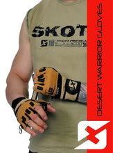Load image into Gallery viewer, Skott Desert Warrior Weightlifting Gloves Military-Inspired with Wrist Wrap Support Anti-Slip Gel Grip Flexible Finger Protection Durable Training Best Body Building Fitness and Exercise Accessories Unisex